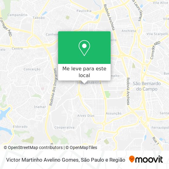 Victor Martinho Avelino Gomes mapa