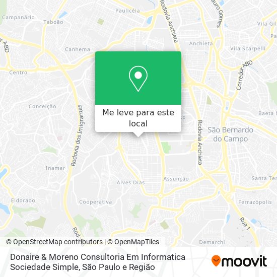 Donaire & Moreno Consultoria Em Informatica Sociedade Simple mapa