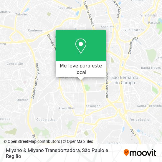 Miyano & Miyano Transportadora mapa