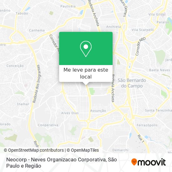 Neocorp - Neves Organizacao Corporativa mapa