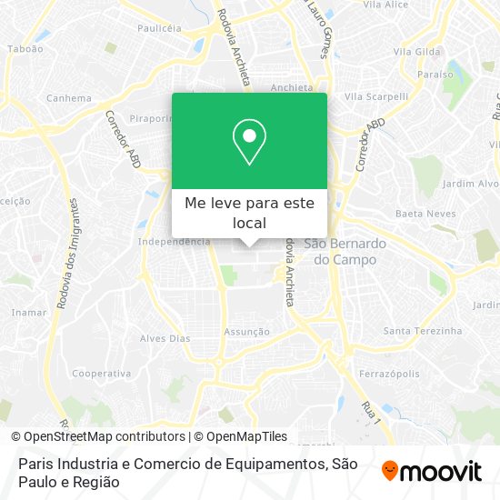 Paris Industria e Comercio de Equipamentos mapa