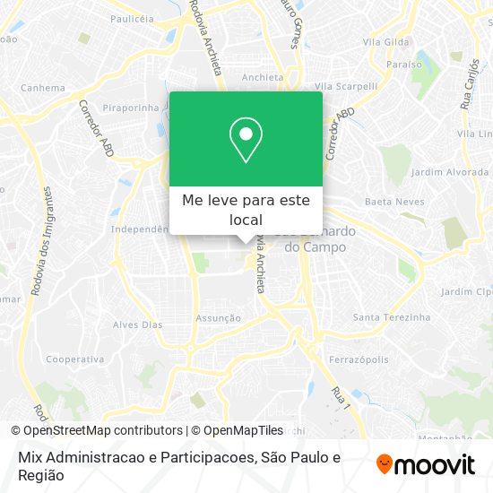 Mix Administracao e Participacoes mapa