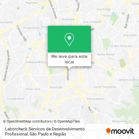 Laborcheck Servicos de Desenvolvimento Profissional mapa