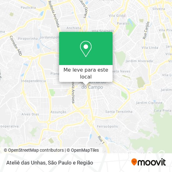 Ateliê das Unhas mapa