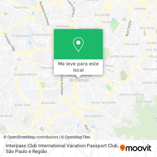 Interpass Club International Vacation Passport Club mapa