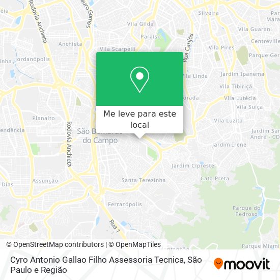 Cyro Antonio Gallao Filho Assessoria Tecnica mapa