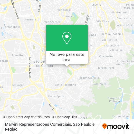 Marvini Representacoes Comerciais mapa