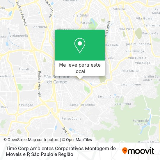 Time Corp Ambientes Corporativos Montagem de Moveis e P mapa