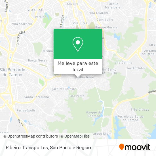 Ribeiro Transportes mapa