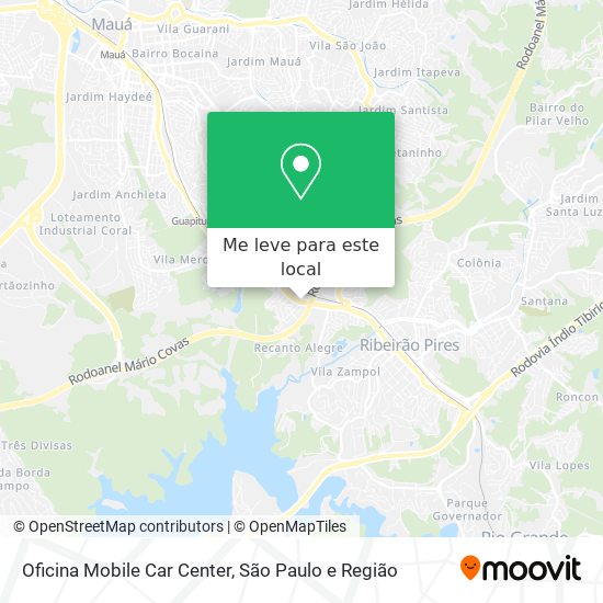 Oficina Mobile Car Center mapa