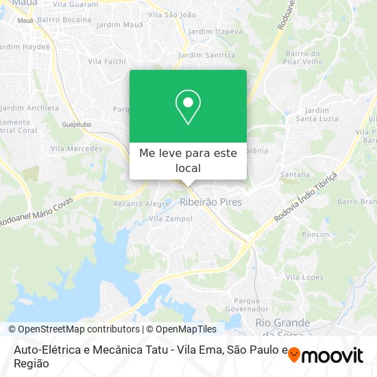 Auto-Elétrica e Mecânica Tatu - Vila Ema mapa