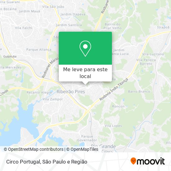 Circo Portugal mapa