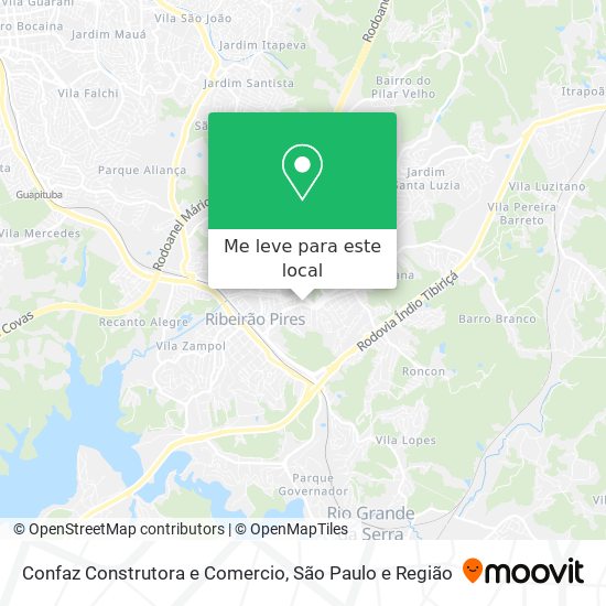 Confaz Construtora e Comercio mapa