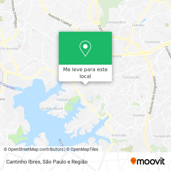 Cantinho Ibres mapa