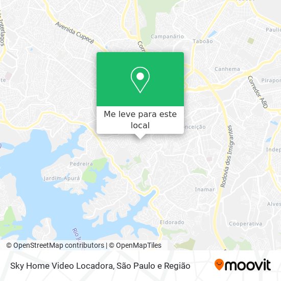 Sky Home Video Locadora mapa