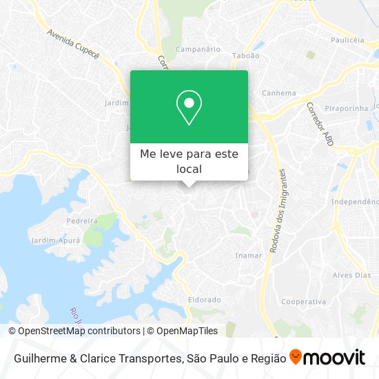 Guilherme & Clarice Transportes mapa