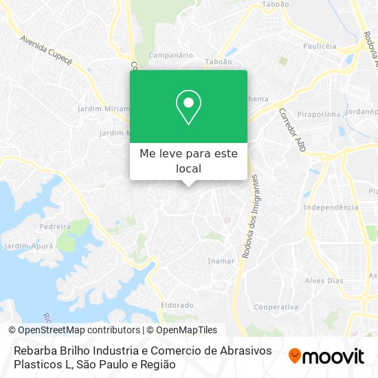 Rebarba Brilho Industria e Comercio de Abrasivos Plasticos L mapa