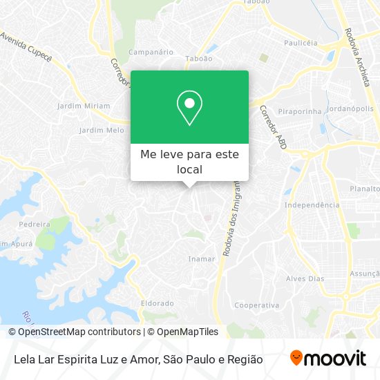 Lela Lar Espirita Luz e Amor mapa