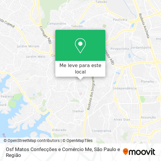 Osf Matos Confecções e Comércio Me mapa