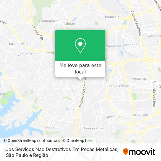 Jbs Servicos Nao Destrutivos Em Pecas Metalicas mapa