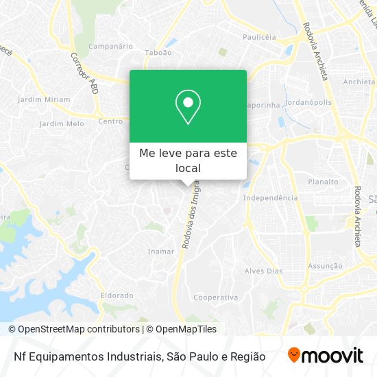 Nf Equipamentos Industriais mapa