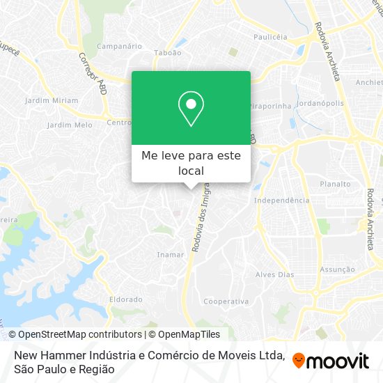 New Hammer Indústria e Comércio de Moveis Ltda mapa