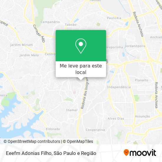 Eeefm Adonias Filho mapa