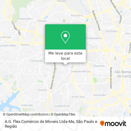 A.G. Flex Comércio de Moveis Ltda-Me mapa