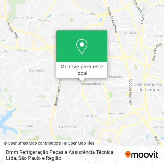 Dmm Refrigeração Peças e Assistência Técnica Ltda mapa