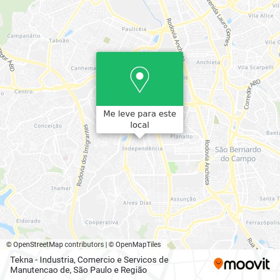 Tekna - Industria, Comercio e Servicos de Manutencao de mapa