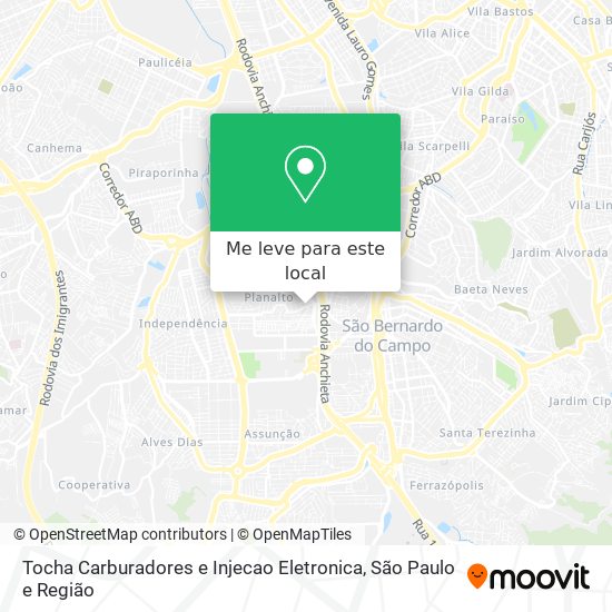 Tocha Carburadores e Injecao Eletronica mapa