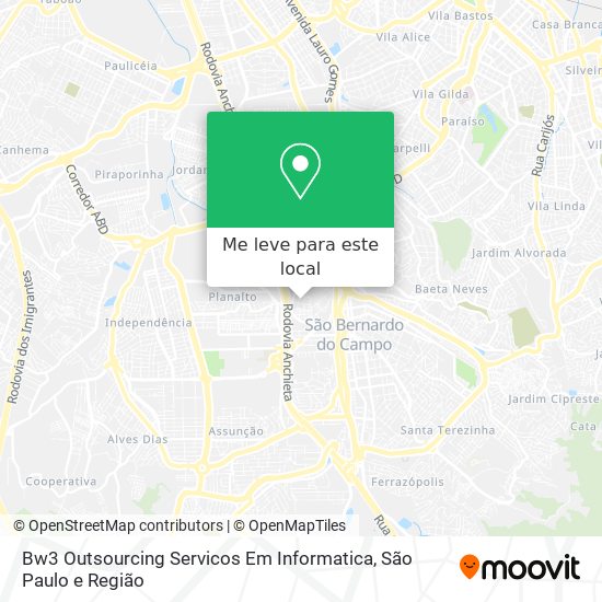 Bw3 Outsourcing Servicos Em Informatica mapa