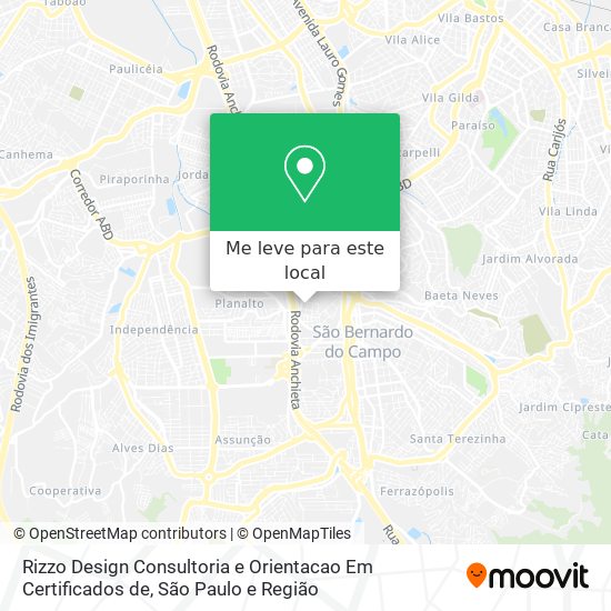 Rizzo Design Consultoria e Orientacao Em Certificados de mapa