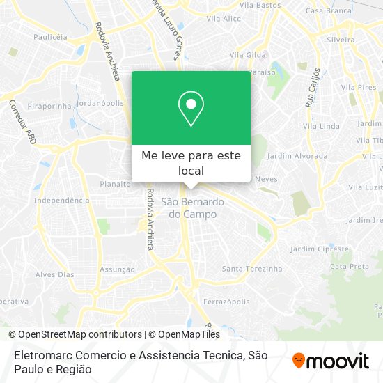 Eletromarc Comercio e Assistencia Tecnica mapa