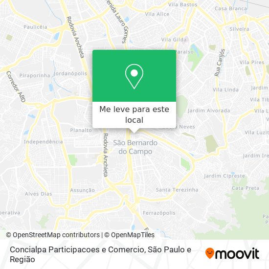 Concialpa Participacoes e Comercio mapa