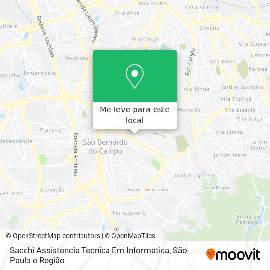 Sacchi Assistencia Tecnica Em Informatica mapa