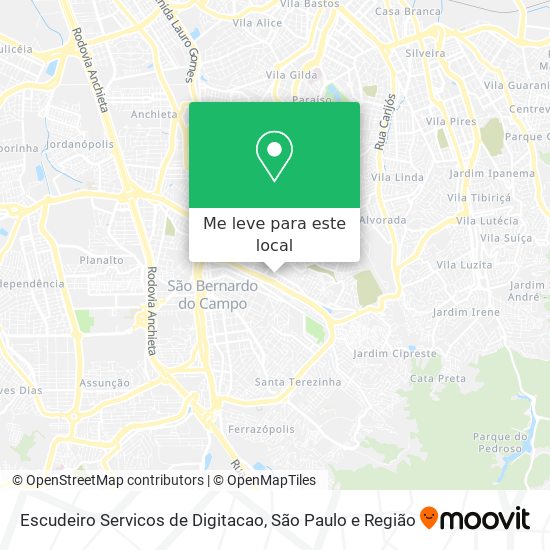 Escudeiro Servicos de Digitacao mapa