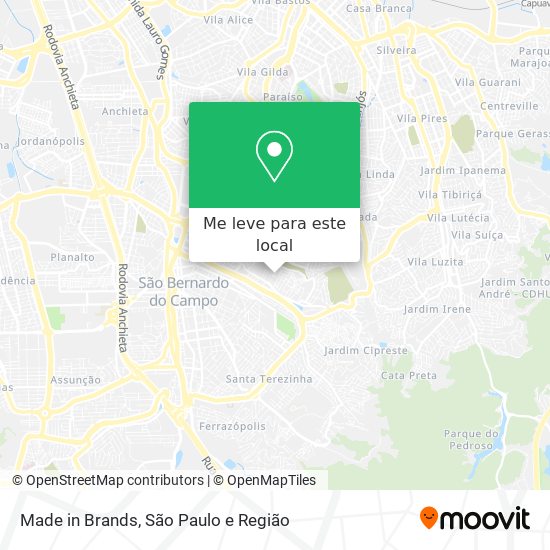 Made in Brands mapa