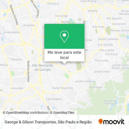 George & Gilson Transportes mapa