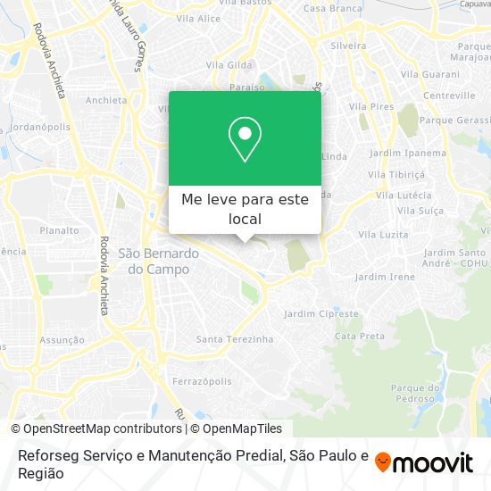 Reforseg Serviço e Manutenção Predial mapa