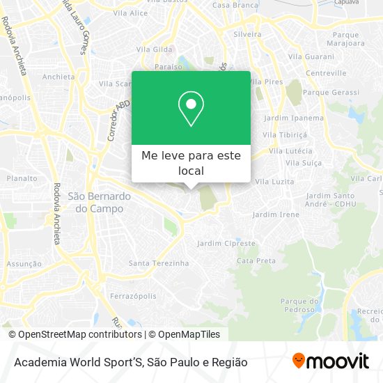 Academia World Sport’S mapa