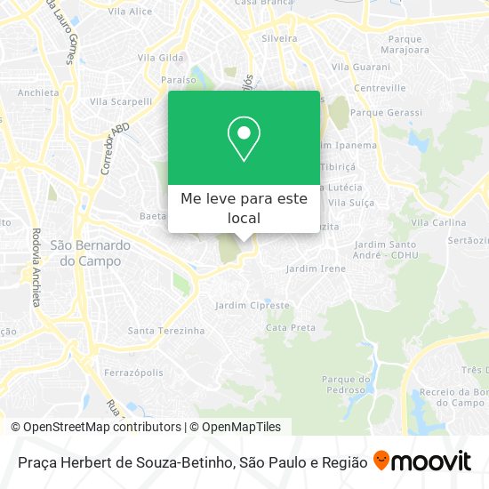 Praça Herbert de Souza-Betinho mapa