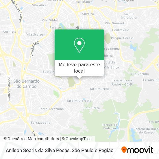 Anilson Soaris da Silva Pecas mapa