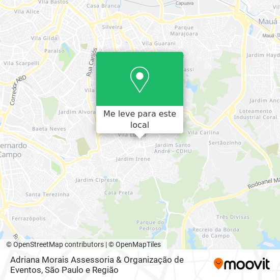 Adriana Morais Assessoria & Organização de Eventos mapa