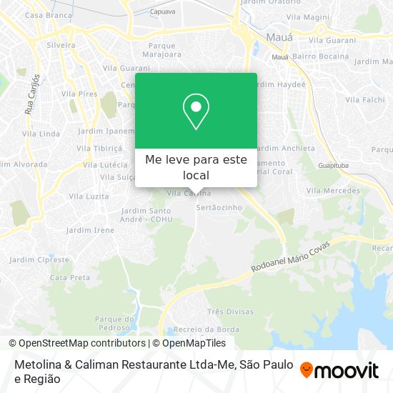 Metolina & Caliman Restaurante Ltda-Me mapa