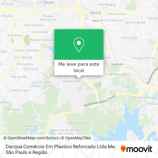Dacqua Comércio Em Plastico Reforcado Ltda Me mapa