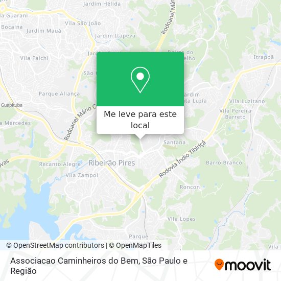 Associacao Caminheiros do Bem mapa