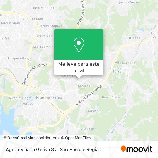 Agropecuaria Geriva S a mapa