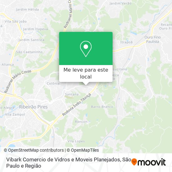 Vibark Comercio de Vidros e Moveis Planejados mapa