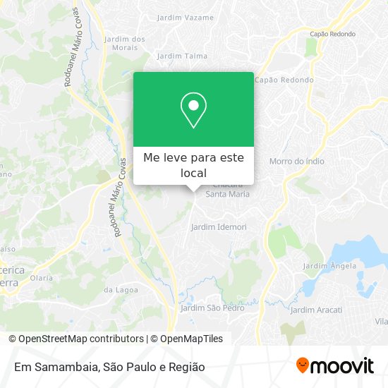 Em Samambaia mapa